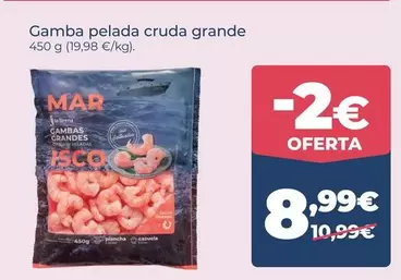 Gamba Pelada Cruda Grande