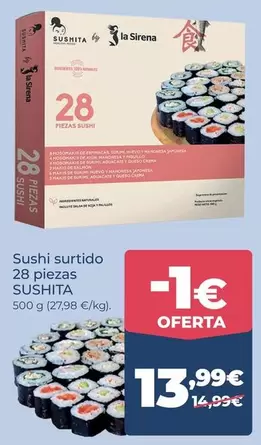 Sushita - Sushi Surtido 28 Piezas