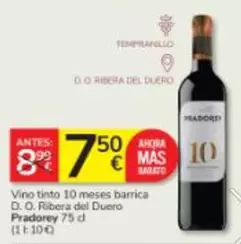 Prado Rey - Vino Tinto 10 Meses Barrica D.o. Ribera Del Duero