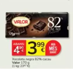 Valor - Xocolata Negra 82% Cacau