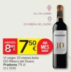 Prado Rey - Vi Negre 10 Meses Bota Do Ribera Del Duero