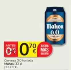 Mahou - Cerveza 0,0 Tostada