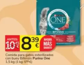 Purina One - Comida Para Gatos Esterilizados Con Buey Bifensis