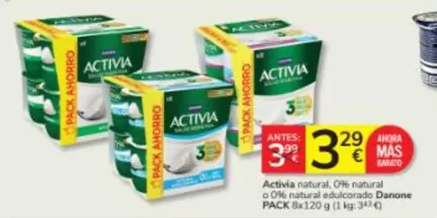 Danone - Activia Natural, 0% Natural O 0% Natural De Ducciona