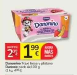 Danone - Danonino Maxi Fresa Y Platano