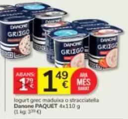 Danone - Iogurt Grec Maduixa O Stracciatella