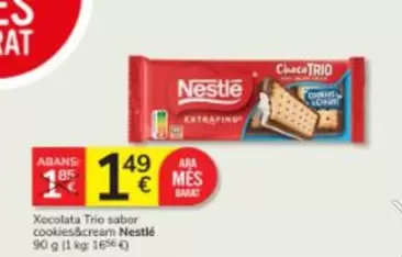 Nestlé - Chocolate Trio Sabor Cookies&cream