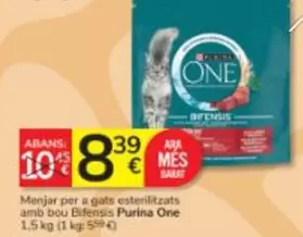 Purina - Menjar Per A Gats Esterilitzats Amb Bou Bifensis One