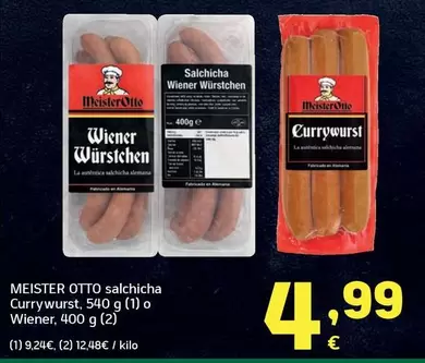 Meister Otto - Salchicha Currywurst O Wiener