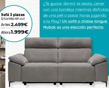 play - Sofa 3 Plazas