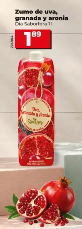 Dia Saborfera - Zumo De Uva, Granada Y Aronia 