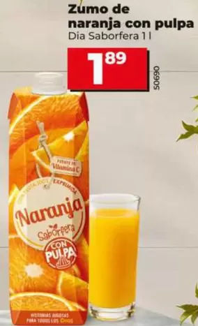 Dia Saborfera - Zumo De Naranja Con Pulpa