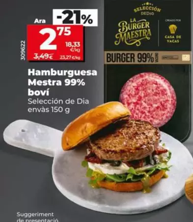 Seleccion De Dia - Hamburguesa Maestra 99% Vacuno