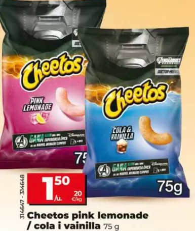 Cheetos Pink Lemonade/Cola Y Vainilla