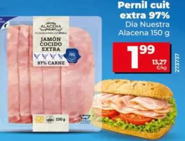 Dia Nuestra Alacena - Jamón Cocido Extra 97%