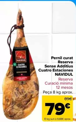Navidul - Jamon Curado Reserva Sin Aditivos Cuatro Estaciones