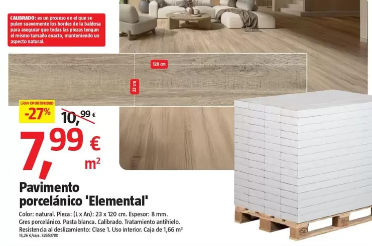 Pavimento Porcelánico Elemental
