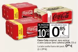 Coca-Cola - Original, Zero Azucar O Zero Azucar Zero Cafeina