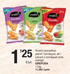 Grefusa - Snatt's Bocaditos Pernil I Tomaquet