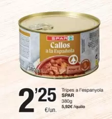 Spar - Tripes A L'espanyola