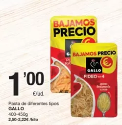 Gallo - Pasta De Diferentes Tipos
