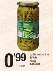Spar - Judia Verde Fina