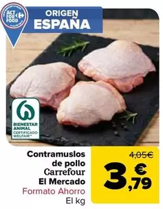 Carrefour El Mercado - Contramuslos De Pollo