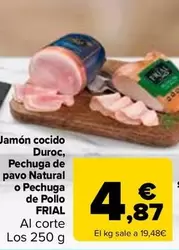 Frial - Jamon Cocido Duroc, Pechuga De Pavo Natural O Pechuga De Pollo
