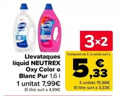 Neutrex - Quitamanchas líquido Oxy Color O Blanco Puro