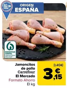Carrefour El Mercado - Jamoncitos De Pollo