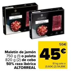 Altorreal - Maletín De Jamón O Paleta De Cebo 50% Raza Ibérica