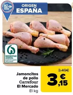 Carrefour El Mercado - Jamoncitos De Pollo