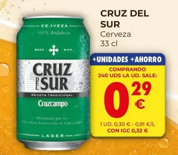 Cruz del Sur - Cerveza