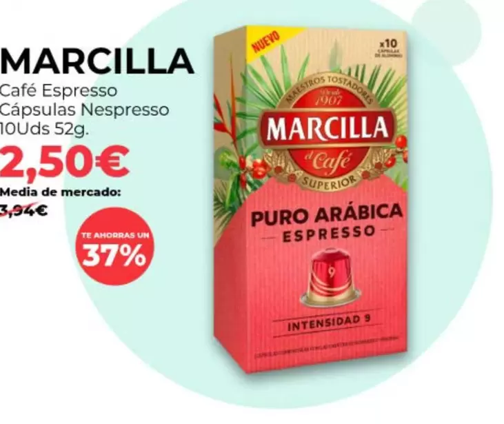 Marcilla - Café Espresso Cápsulas Nespresso