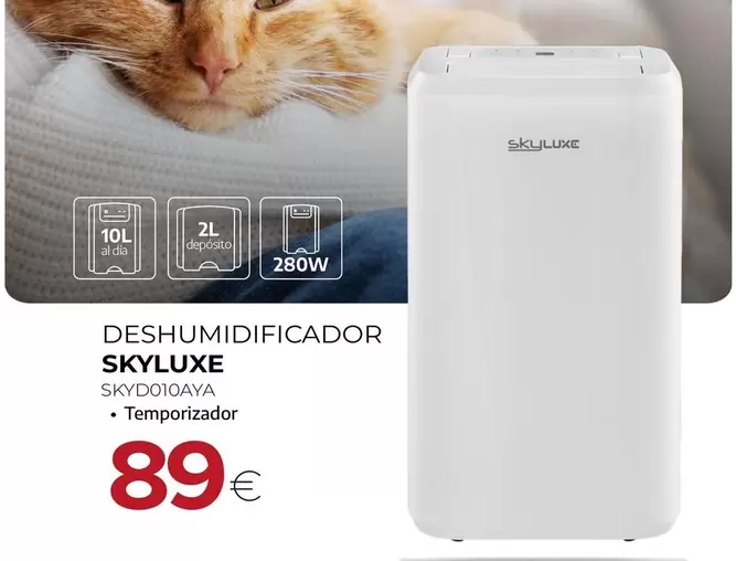Skyluxe - Deshumidificador SKYD010AYA