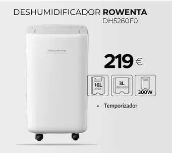 Rowenta - Deshumidificador DH5260F0