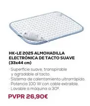 Sistema - Hk-le 2025 Almohadilla Electronica De Tacto Suave