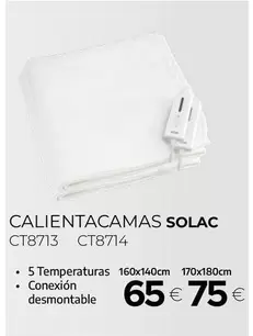 Solac - Calientacamas CT8713/CT8714