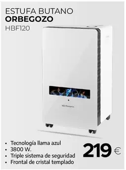 Orbegozo - Estufa Butano HBF120