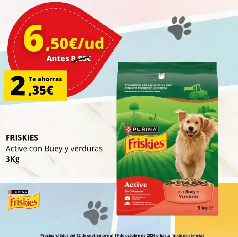 Friskies - Active Con Buey Y Verduras