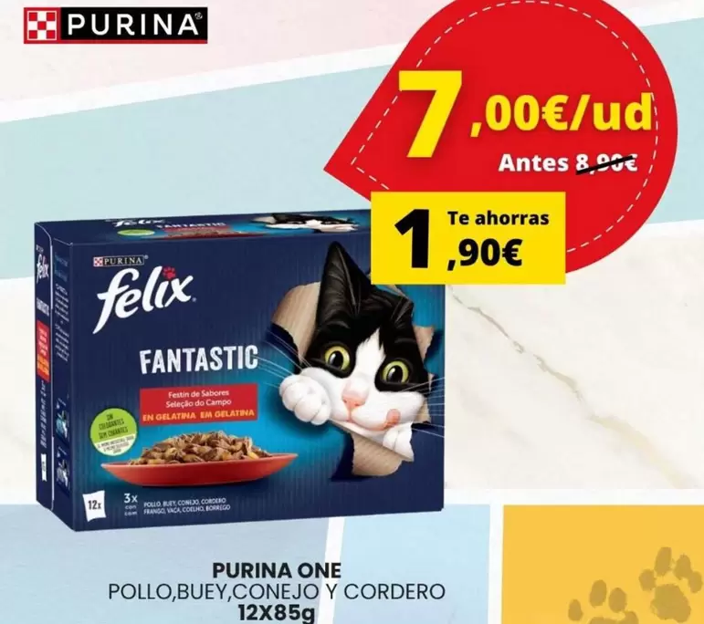 Purina - Felix Fantastic Pollo, Buey, Conejo Y Cordero