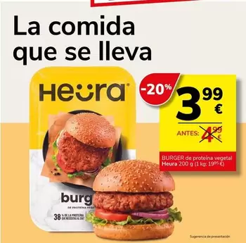 Heura - Burger De Proteina Vegetal
