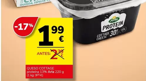 Arla - Queso Cottage Proteina 13%