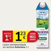 Asturiana - Leche Semidesnatada Sin Lactosa