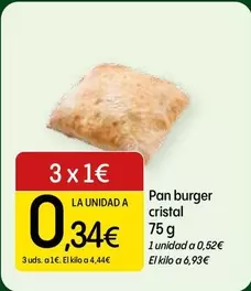 Pan Burger Cristal