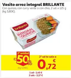Brillante - Vasito Arroz Integral