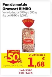 Bimbo - Oroweat Pan De Molde