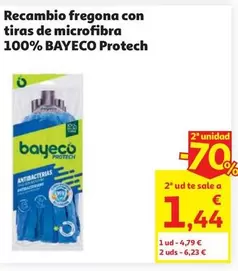 Bayeco - Recambio Fregona Con Tiras De Microfibra 100% Protech