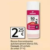 Consum - Bossa D'escombraries Autotancament Blanca 50l