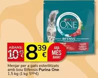 Purina - Menjar Per A Gats Esterilitzats Amb Bou Bifensis One